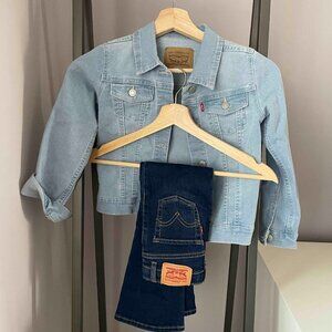 NWOT Adorable LEVI'S Canadian Tuxedo Set